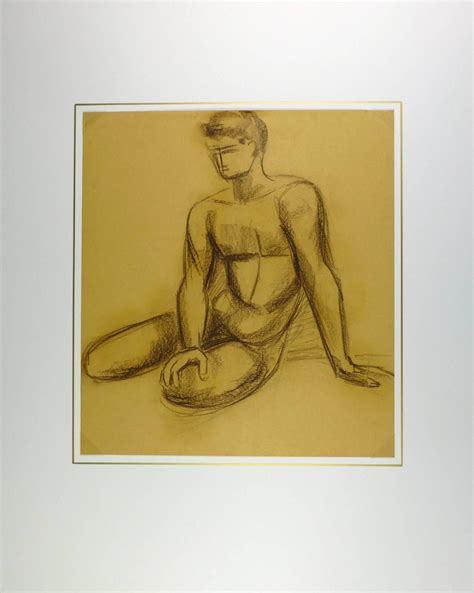 A Delamaire Nude Male Charcoal At 1stDibs