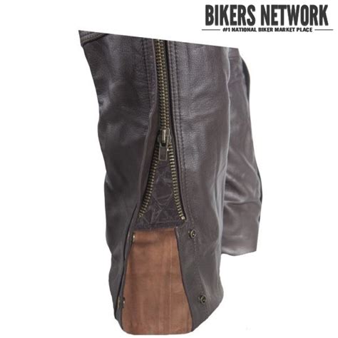 Top Grade Naked Brown Leather Chaps BNC BROWN Bikers Network