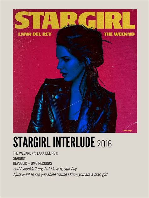 Stargirl Interlude Lana Del Rey The Weeknd Poster The Artist Movie