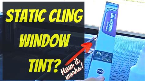 How To Install Reusable Window Tint Static Cling Youtube