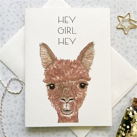 Llama Greeting Card — Amy Richards Illustration