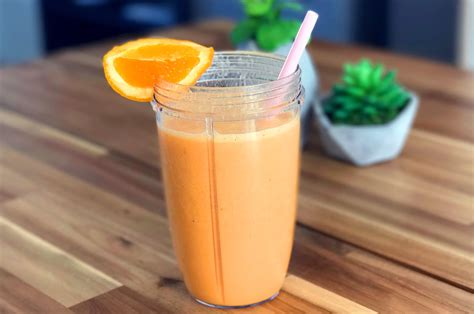 Banaan Sinaasappel Wortel Smoothie Met Proteine Fit Addict