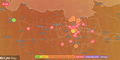 Situs Iqair Kualitas Udara Jakarta Paling Berpolusi Di Dunia