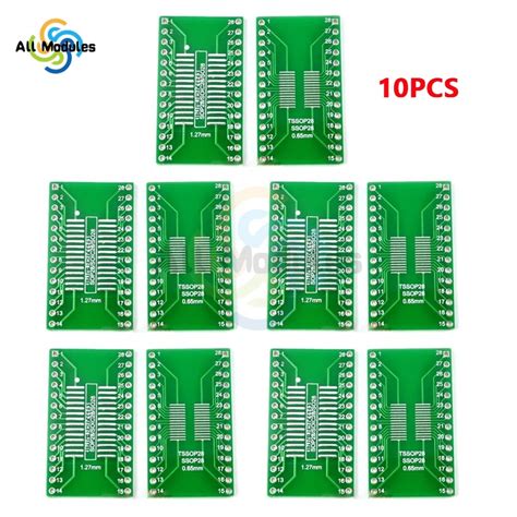 10pcs Lot TSSOP28 SSOP28 SOP28 To DIP28 Transfer Board DIP Pin Board