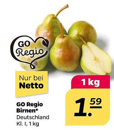 Go Regio Birnen Angebot Bei Netto Prospekte De