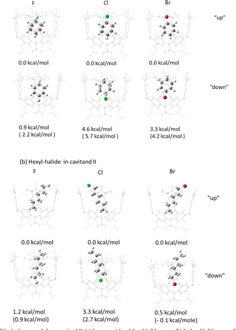 Figure 2 From Theoretical Investigation On The Binding Of Alkyl Halides And Cyclohexyl Halides