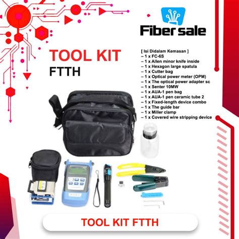 Jual Toolkit FTTH Set Alat Kerja Fiber Optik Shopee Indonesia