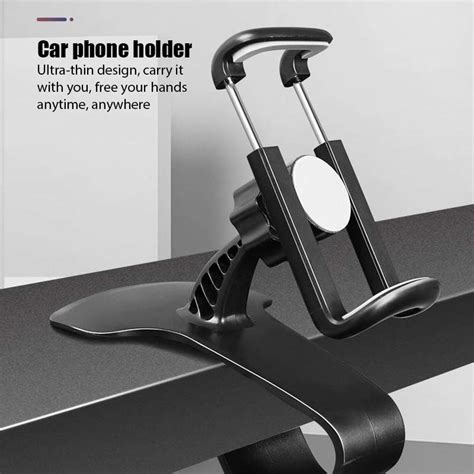 63mm Dash Cell Phone Holder Multifunction Mobile Stand For Car Dashboard