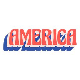 Amerika Flaches Abzeichen PNG Und SVG Design Für T Shirts