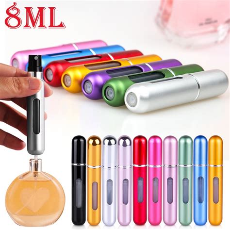 8ml Portable Mini Refillable Perfume Bottle Spray Scent Pump Empty Cosmetic Container Spray