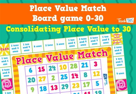 Place Value Match Boardgame Fun Printable Classroom Games And