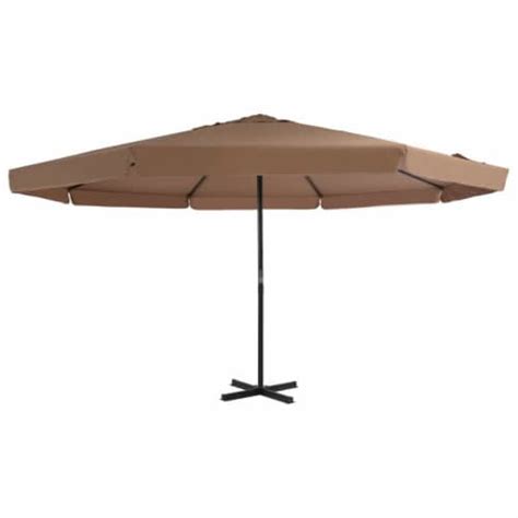 Vidaxl Garden Parasol With Aluminum Pole 1969 Taupe 19691 Pick