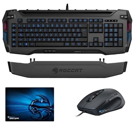 ROCCAT SKELTR Smart Communication RGB Gaming Keyboard (Grey) Bundle ...