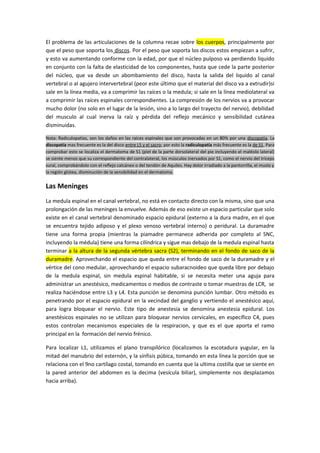 Anatomia General De La Medula Espinal Pdf