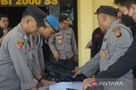 Polres Singkawang Antisipasi Penyalahgunaan Senjata Api Milik Anggota