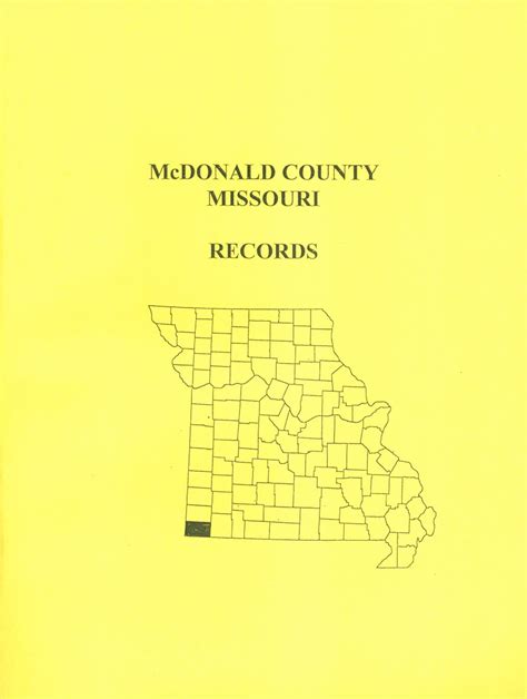 McDonald County, Missouri Records - Southern Genealogy Books