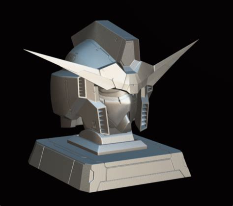 Stl File Gundam Head 🤖・3d Printable Model To Download・cults