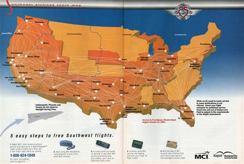 Southwest Airline Destination Map Asseui
