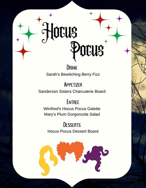 Hocus Pocus Dinner Pixie Dust Posies