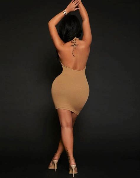 Shein Backless Nude Halter Dress M To L Used Once Only Women S Fashion Dresses Sets