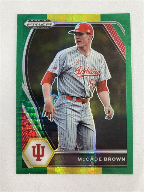 McCade Brown Green Yellow Prizm 2021 Panini Prizm Draft Picks Card