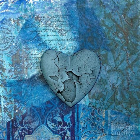 Pin By Mary Mills On Heart Blue Blue Heart Rustic Hearts Mending