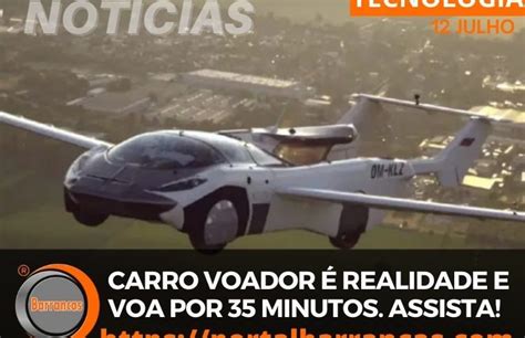 Carro voador é realidade e voa por 35 minutos Assista Portal Barrancas