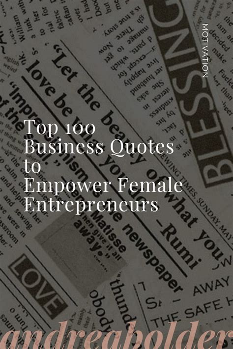 Top Business Quotes To Empower Female Entrepreneurs