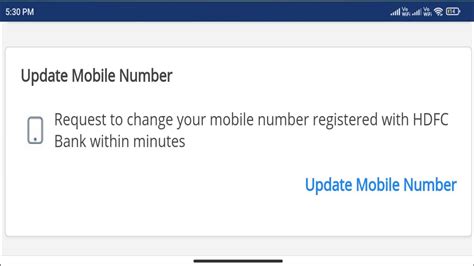 Bank Me Mobile Number Kaise Change Hdfc Bank Mobile Number Update