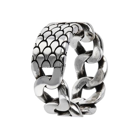 Anello A Fascia Da Uomo In Argento ORO CO 925 Luxury Zone