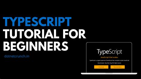 Free TypeScript Tutorial For Beginners In 2020 DotNetCrunch