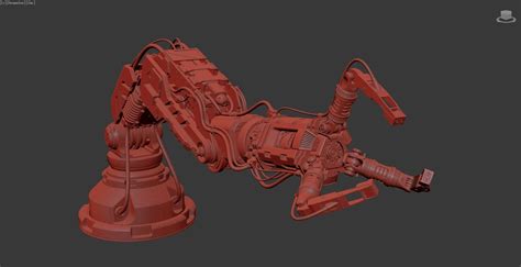 Robotic Arm Rigged D Model Animated Rigged Cgtrader