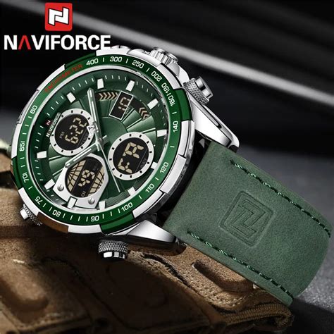 Naviforce Topo Marca De Luxo Rel Gio Masculino Rel Gio Quartzo Digital