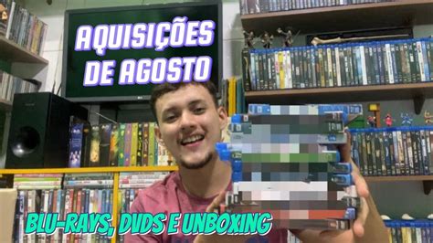 Aquisi Es De Filmes Em Agosto Unboxing Shopee Compras Em Sebos Blu