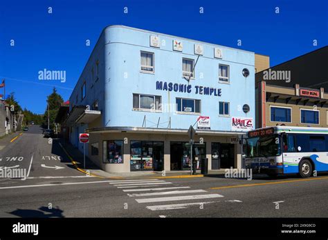 Masonic Temple On Front Street In Ketchikan Alaska Stock Photo Alamy