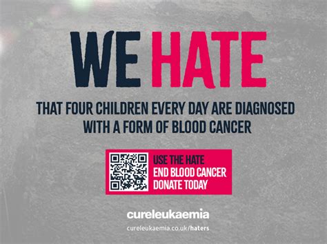 Use The Hate Cure Leukaemia Launch 5Million Fundraising Campaign