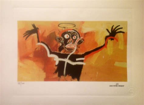 Jean Michel BASQUIAT d après Ange Lithographie numérotée Art