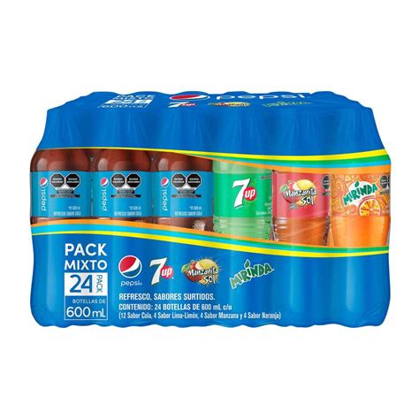 Refresco Pepsi Mix 24 Pzas De 600 Ml