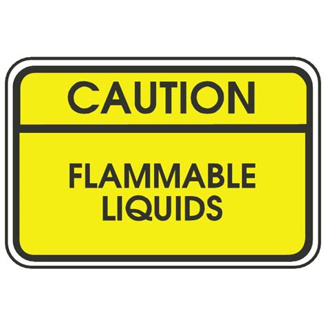 Caution flammable liquids sign Royalty Free Stock SVG Vector and Clip Art