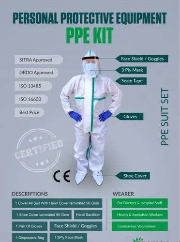 Free Size Disposable Covid 19 Ppe Kit Sitra Certified At Rs 950 In New