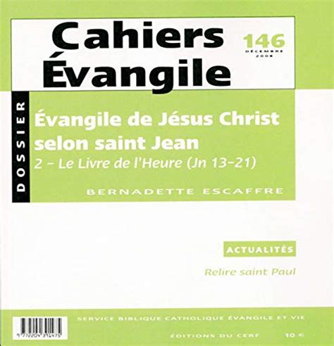 Amazon In Buy Cahiers Evangile Numero 146 Evangile De Jesus Christ