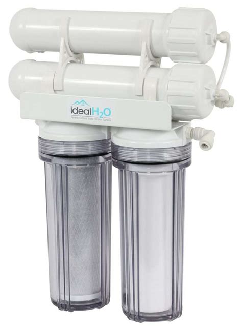 Ideal H2o Classic 3 Stage Reverse Osmosis System W Coconut Carbon Pre Filter 100 And 200 Gallon