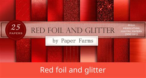 Red Foil And Glitter Textures Masterbundles