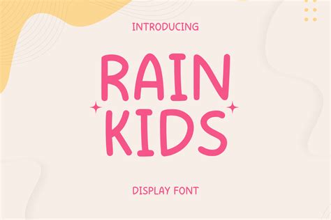 Rain Kids Font By Siapgraph · Creative Fabrica