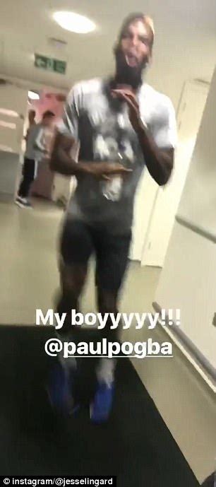 Man Utd Star Paul Pogba Dances For Joy At Training Ground Daily Mail