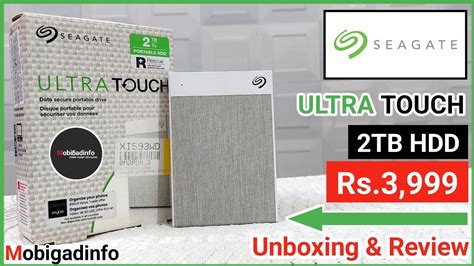 SEAGATE Ultra Touch 2TB Portable HDD Unboxing Review India No 1