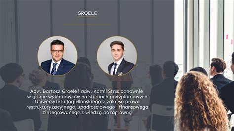 Adw. Bartosz Groele i adw. Kamil Strus w gronie wykładowców na studiach ...