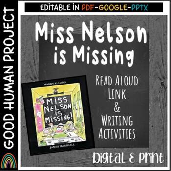 Miss Nelson is Missing | Back to School Read Aloud & Activities | Editable