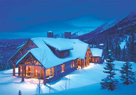 17 Mountain Homes in the Winter - Mountain Living