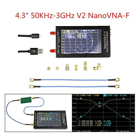 Nanovna F V2 Vector Network Analyzer 50Khz 3Ghz Antenna Analyzer HF VHF